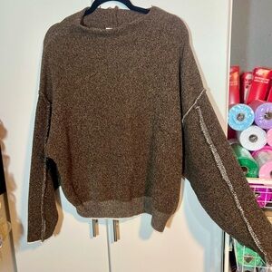 Zenana Outfitters Brown Sweater